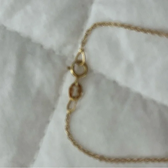 Jennifer Meyer Diamond Yellow Gold Initial E Pendant Necklace w/ orig packaging - Picture 5 of 9
